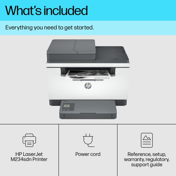 HP M234sdn LaserJet - Imprimante Multifonction Noir et Blanc 29 ppm, Impression, Copie, Numérisation, Recto-Verso Auto, HP Smart, Chargeur Auto