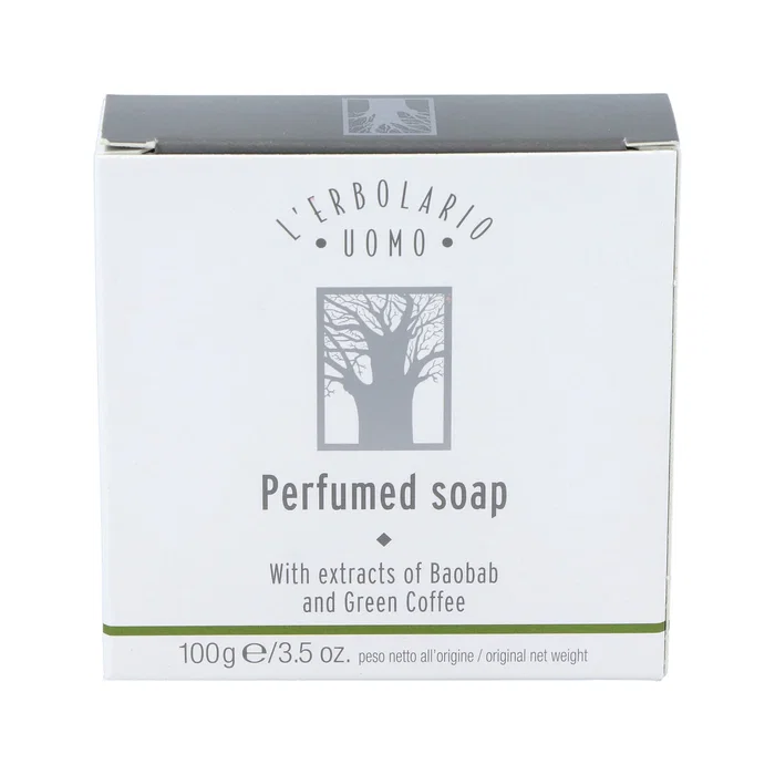 L'ERBOLARIO Savon Baobab Homme Pain 100g - Savon doux pour peau sensible L'ERBOLARIO Savon Baobab Homme Pain 100g - Savon doux pour peau sensible