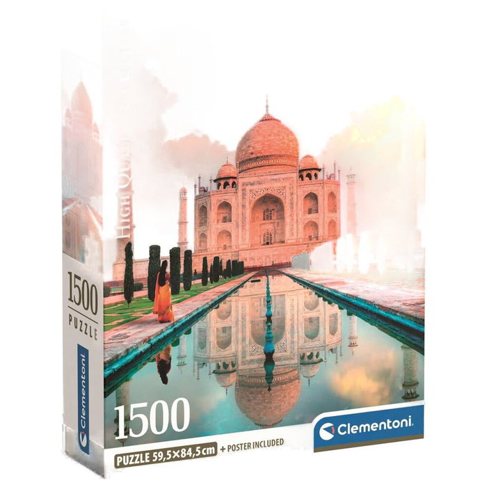 Clementoni Puzzle Taj Mahal 1500 pièces avec poster