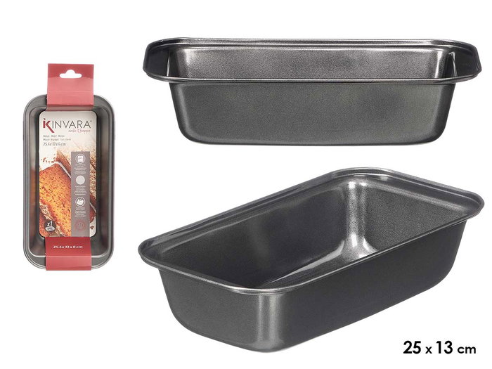 KINVARA Moule rectangulaire étroit acier gris KINVARA Moule rectangulaire étroit acier gris