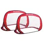 SCHILDKROT Cages Pop-Up - Filets de but pliables pour football 120 x 80 x 80 cm - 2 buts avec sac de transport et 4 crochets en acier pour activités plein air