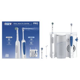 Oral-B Centre de soins dentaires OxyJet et Pro 1, Bleu et Blanc