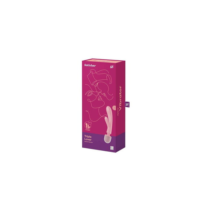Vibration de Stimulation Double Satisfyer Triple Lover Rose