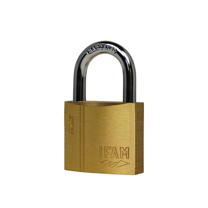 Ifam Candado de arco normal 30mm sr30 073000sr - Cadenas en acier trempé chromé et laiton extrudé, avec 2 clés Ifam Candado de arco normal 30mm sr30 073000sr - Cadenas en acier trempé chromé et laiton extrudé, avec 2 clés