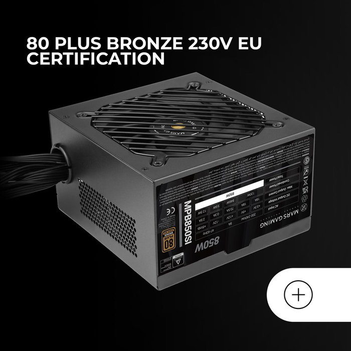 Bloc d’Alimentation Mars Gaming PSU 850W ATX 850 W 80 Plus Bronze