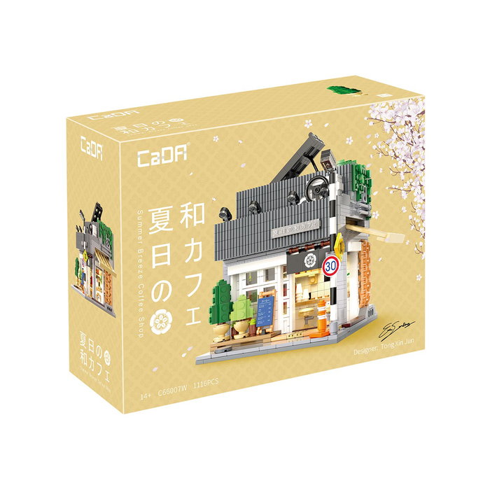 CADA Summer Breeeze Coffee Shop C66007W - Maison de café japonaise à construire 1116 pièces avec éclairage LED
