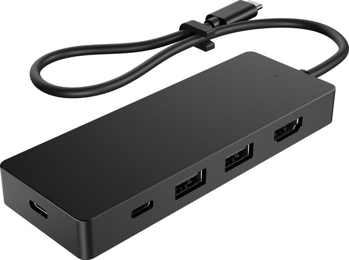 HP Concentrateur USB-C de voyage G3 (5 ports : 2x USB-C, 2x USB-A, 1x HDMI 4K 60 Hz) pour Windows, Mac, Chrome, iOS, Android - Compatible alimentation pass-through HP Concentrateur USB-C de voyage G3 (5 ports : 2x USB-C, 2x USB-A, 1x HDMI 4K 60 Hz) pour Windows, Mac, Chrome, iOS, Android - Compatible alimentation pass-through