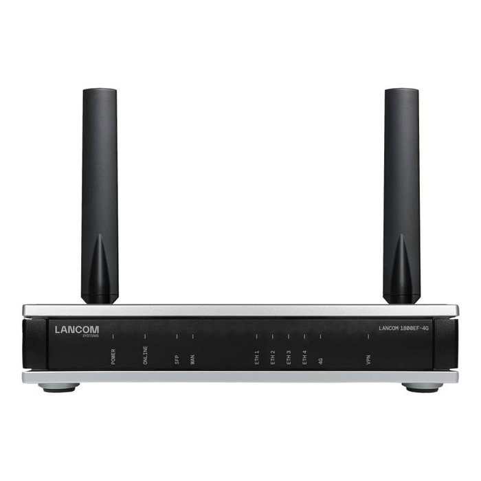 Lancom Gateway SD-WAN 1800EF-4G (62164) avec connectivité 4G, passerelle de gestion réseau Lancom Gateway SD-WAN 1800EF-4G (62164) avec connectivité 4G, passerelle de gestion réseau