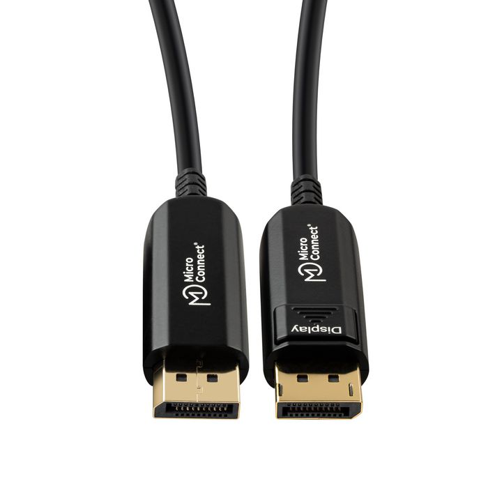 MicroConnect Câble DisplayPort 1.4 en fibre optique 20m