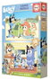 Educa Puzzle en Bois Bluey - 2 Puzzles de 50 Pièces pour Enfants de 4 à 6 Ans - Langue Espagnol/Anglais