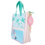LOUNGEFLY - Sac tote avec porte-monnaie détachable Minnie Mouse Disney Vacation Style - 27.5x32.5x10 cm - Vegan, doré, avec appliques et broderies