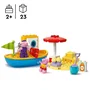 LEGO DUPLO 10432 Le Voyage en Bateau de Peppa Pig - Set de Jeu de Bain pour Enfants à Partir de 2 Ans