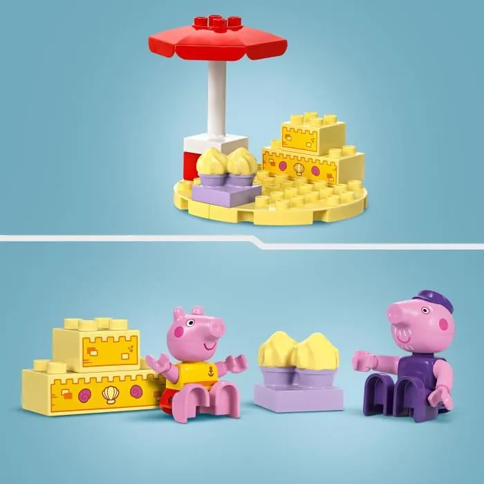 LEGO DUPLO 10432 Le Voyage en Bateau de Peppa Pig - Set de Jeu de Bain pour Enfants à Partir de 2 Ans