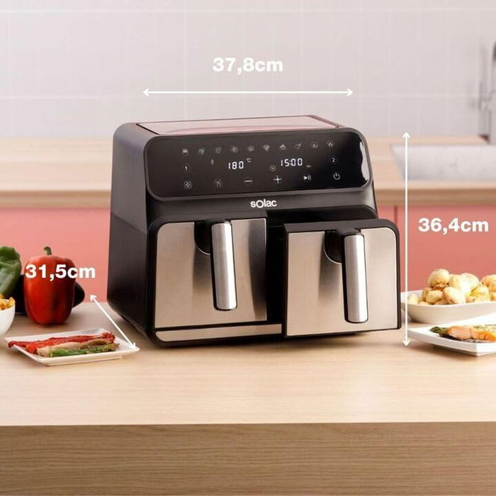 Friteuse à Air Solac FA1520 Noir 1700 W 8 L