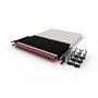 PATCHBOX patchbox.one / 30RU / STP / Red - Rangement de câbles réseau 24 câbles rétractables Cat.6a couleur rouge pour baie rack, avec PoE