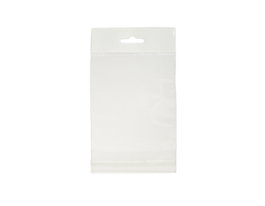 Innspiro Sachet plastique transparent avec rabat adhésif 8x12cm, 100u. Lot de 100
