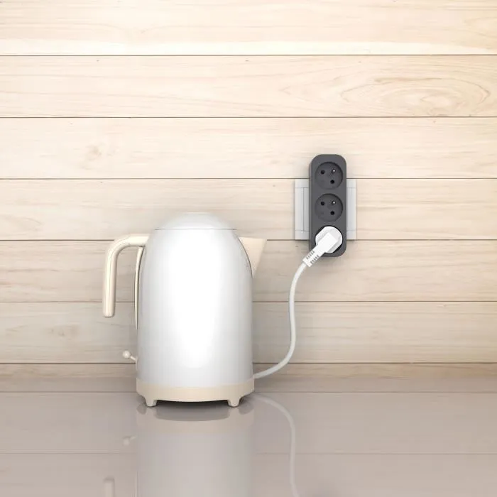 Triplite - QUARX - Prise triple 3P 16A 3680W compacte et conforme aux normes NF pour usage domestique ou professionnel