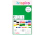Innspiro Set de 4 feuilles mousse EVA autocollantes Printemps 20x30cm