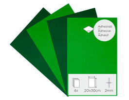 Innspiro Set de 4 feuilles mousse EVA autocollantes Printemps 20x30cm