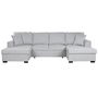Canapé Convertible Home ESPRIT Gris Moderne 298 x 154 x 92 cm