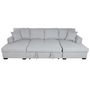 Canapé Convertible Home ESPRIT Gris Moderne 298 x 154 x 92 cm