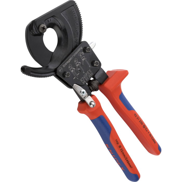 Knipex Pince coupante de câbles à cliquet 95 31 250 Knipex Pince coupante de câbles à cliquet 95 31 250
