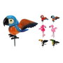Ipae Progarden Oiseaux décoratifs pour pots de fleurs, modèles variés, métal, couleurs assorties, 125 x 140 x 670 mm