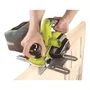 Ryobi Rabot électrique 750 W EPN7582NHG - Largeur de coupe 82 mm - 2 fers réversibles - Feuillure 0-12 mm - Avec 2 guides parallèles et mallette