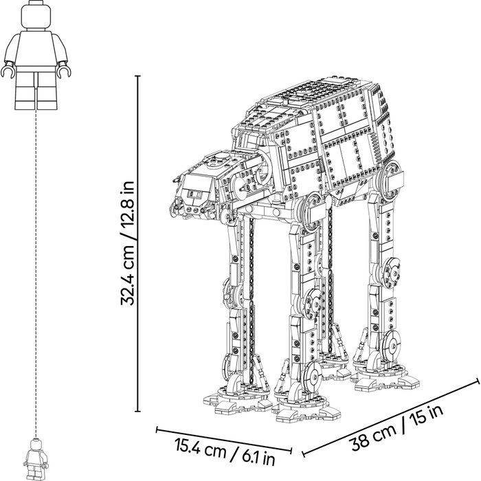 LEGO Star Wars 75454 AT-AT des Vestiges de l'Empire avec INT-4