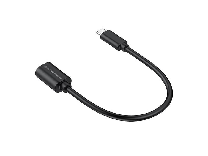 Conceptronic Adaptateur USB-C Mâle vers USB-A 3.0 Femelle, 5 Gb/s, OTG, Charge 3A, Plug and Play