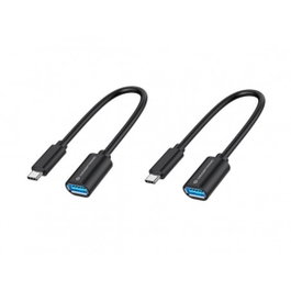 Conceptronic Adaptateur USB-C Mâle vers USB-A 3.0 Femelle, 5 Gb/s, OTG, Charge 3A, Plug and Play