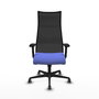 Piqueras y Crespo Chaise de Bureau Albacete Bleu clair et Noir