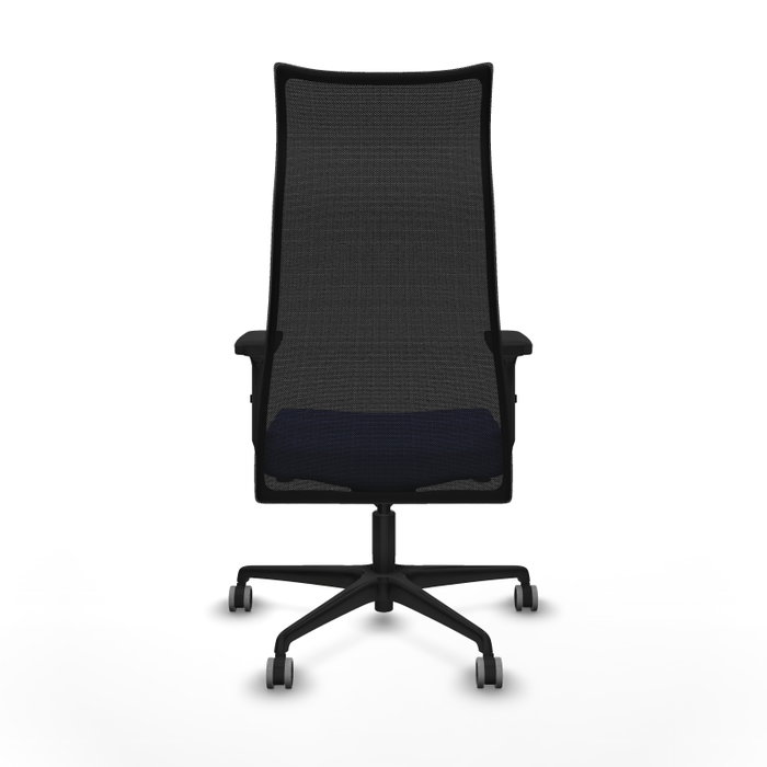 Piqueras y Crespo Chaise de Bureau Albacete Bleu clair et Noir