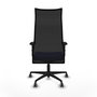 Piqueras y Crespo Chaise de Bureau Albacete Bleu clair et Noir