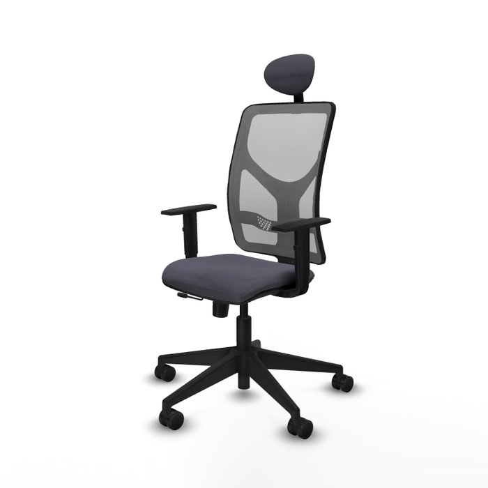Piqueras Y Crespo Chaise de bureau Motilla, Gris/Gris foncé, Mécanisme Sincro/Traslack