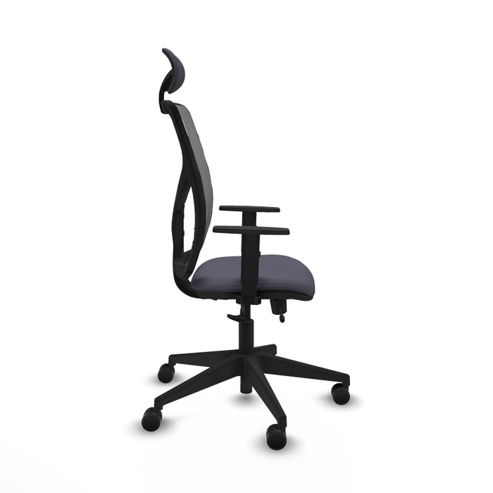 Piqueras Y Crespo Chaise de bureau Motilla, Gris/Gris foncé, Mécanisme Sincro/Traslack