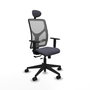 Piqueras Y Crespo Chaise de bureau Motilla, Gris/Gris foncé, Mécanisme Sincro/Traslack