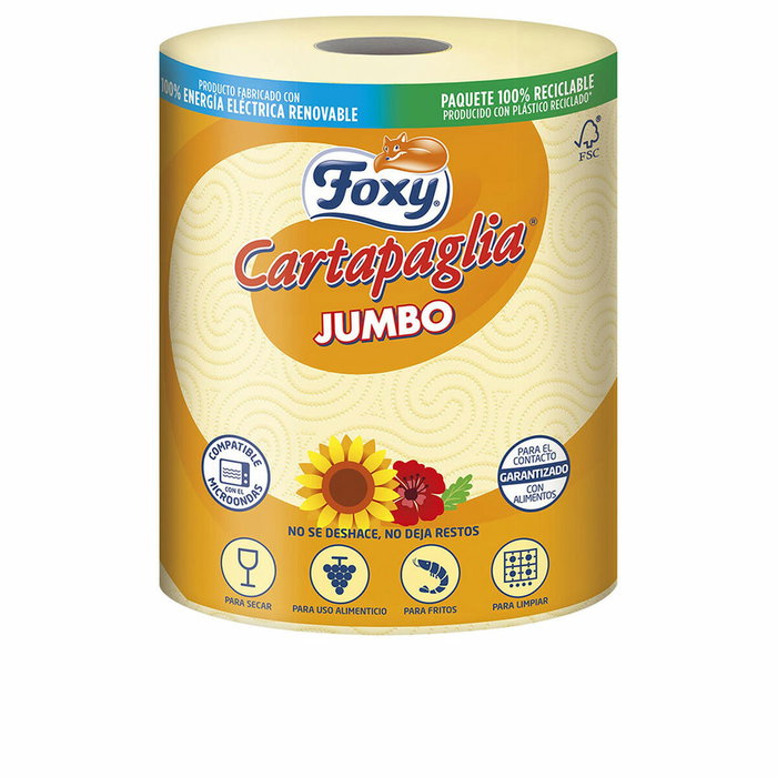 Foxy Cartapaglia Jumbo Essuie-tout spécial frit 60 m Foxy Cartapaglia Jumbo Essuie-tout spécial frit 60 m