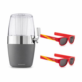Pack distributeur de bière réfrigérant InnovaGoods et 2 lunettes de soleil pliables Sunfold Spain Red