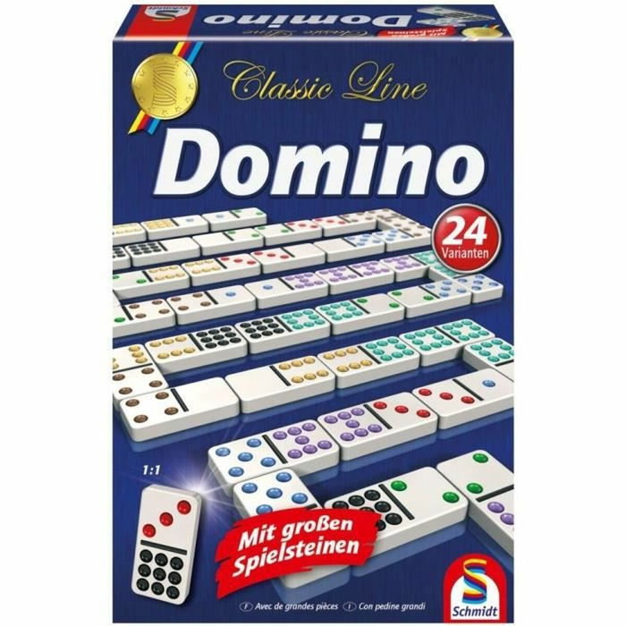 Schmidt Spiele Domino Classic Line, 55 dominos grand format Schmidt Spiele Domino Classic Line, 55 dominos grand format