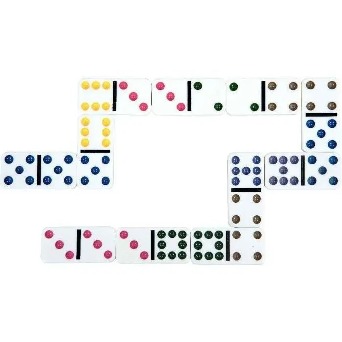 Schmidt Spiele Jeu de Domino Classic Line, 55 dominos grand format avec 24 variantes de règles, pour 2 joueurs et plus, à partir de 4 ans