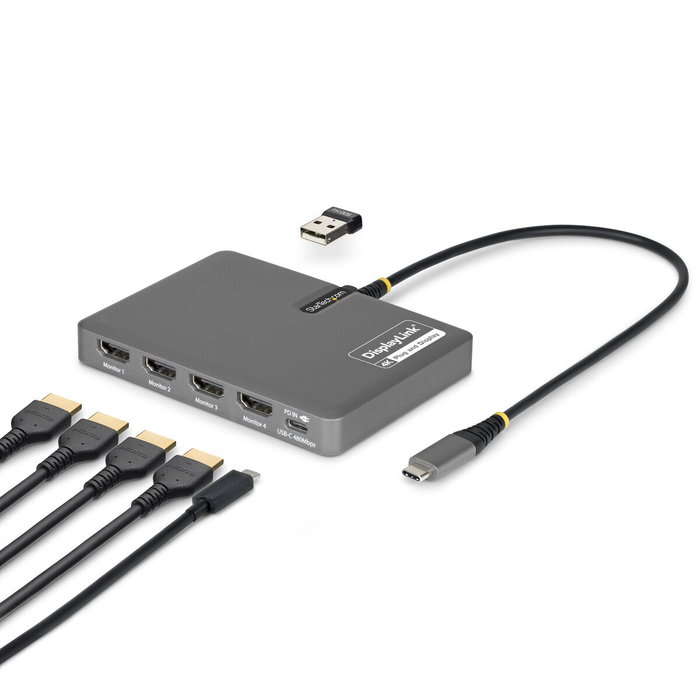 Câble USB Startech QUAD-USB-HDMI-ADAPT Gris Câble USB Startech QUAD-USB-HDMI-ADAPT Gris