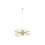 Suspension DKD Home Decor Blanc Naturel Bambou 50 W 100 x 100 x 32 cm