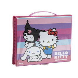 Cerdá Set de papeterie à colorier Hello Kitty, boîte de rangement 26.7 x 45.3 x threaten3.0 cm - Recommandé à partir de 3 ans
