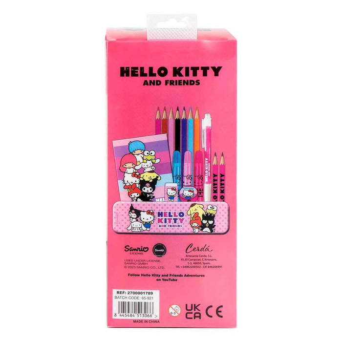 Cerdá Ensemble de Papeterie Hello Kitty Blanc