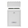 Arregui Civic Boîte aux lettres extérieure individuelle petite en acier blanc 21.6 x 8 x 30 cm