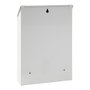 Arregui Civic Boîte aux lettres extérieure individuelle petite en acier blanc 21.6 x 8 x 30 cm