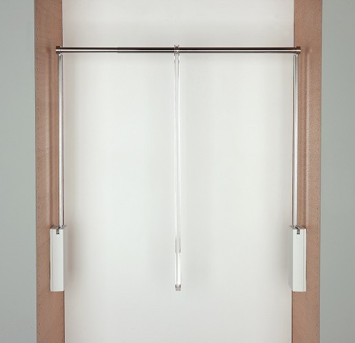 SERVETTO Perchero abatible 3T blanc et nickel SERVETTO Perchero abatible 3T blanc et nickel