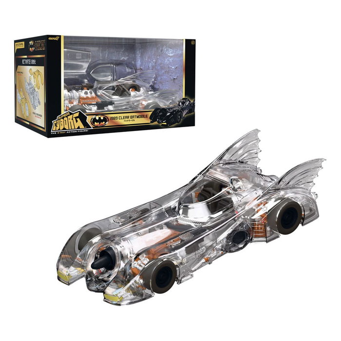 Super7 Batman 1989 Super Cyborg Batmobile 1989 (Clear)