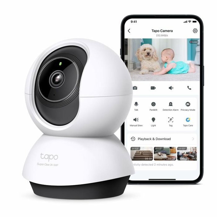 TP-Link Tapo TC74 Caméra de surveillance WiFi 3K 5MP